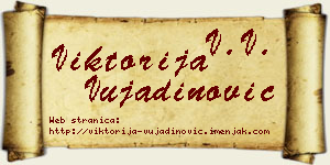 Viktorija Vujadinović vizit kartica
